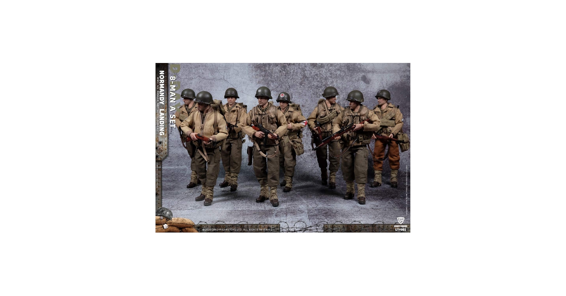 ミリタリーフィギュア　8体 Amazon.co.jp: [Tbmodel ] Crazy Figure 1/12 フィギュア 第二次