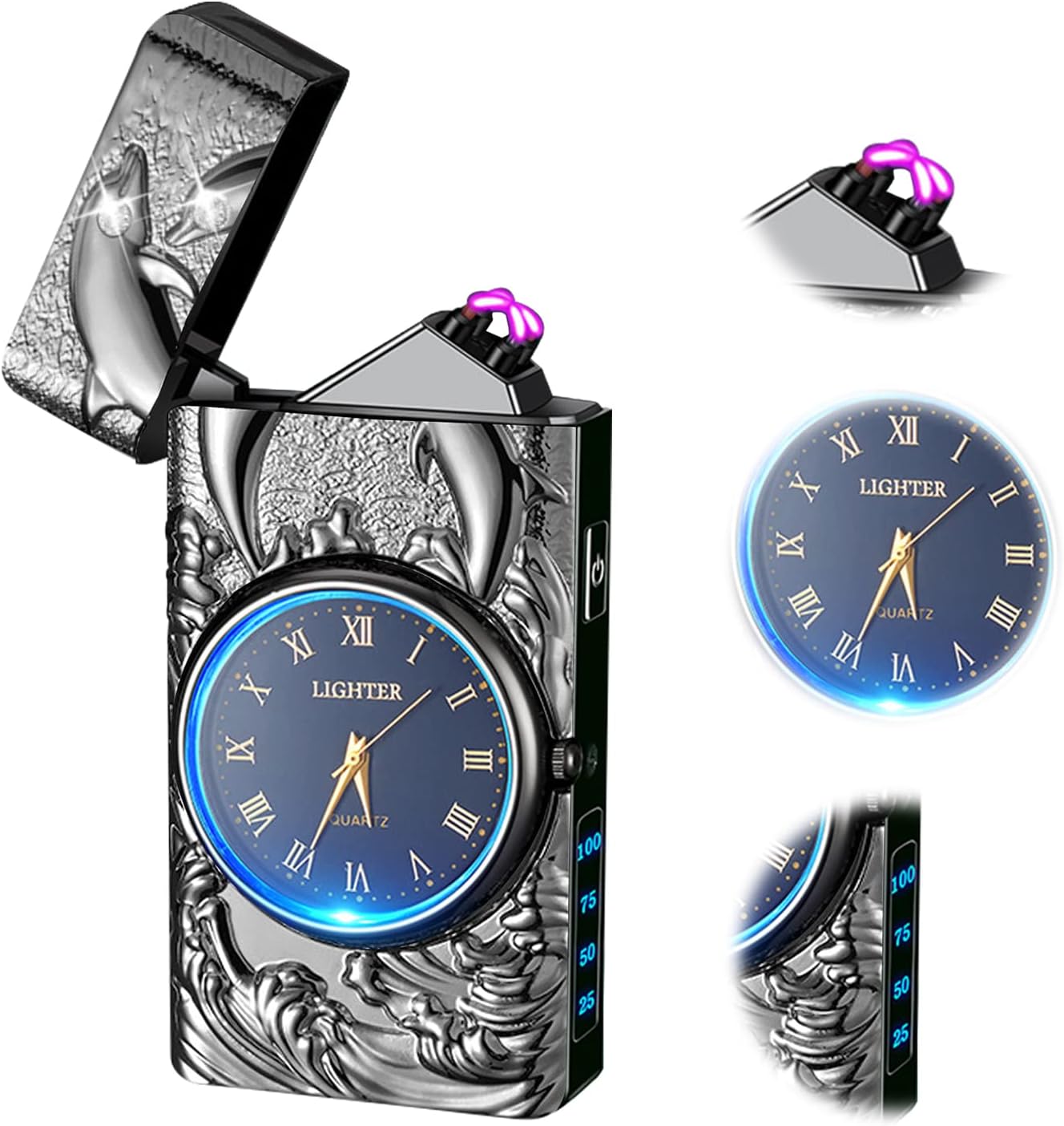 TIKIUKI Electric Lighters Rechargeable USB Lighter