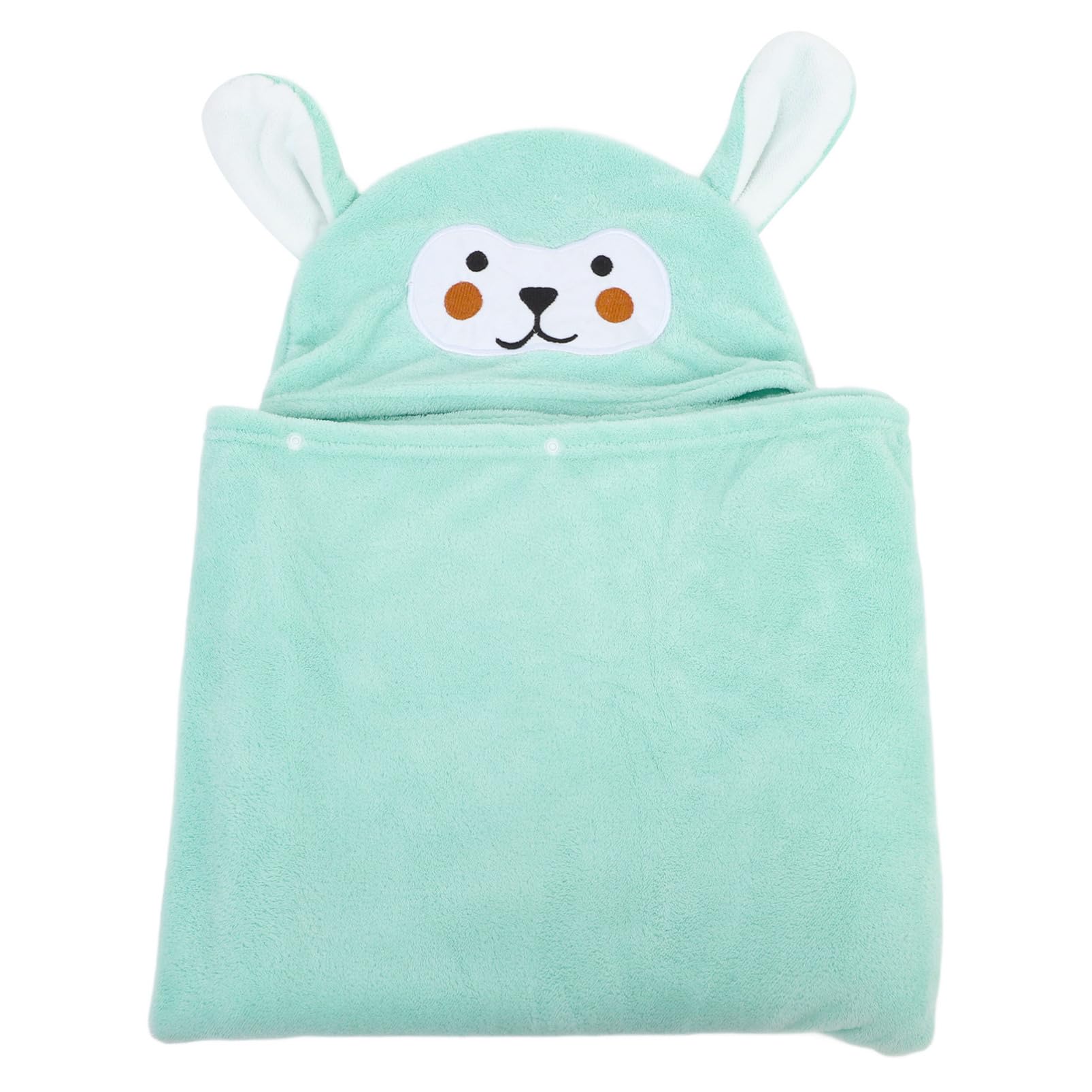 Serviette à Capuche pour Garçon Fille Polaire Ultra Absorbante Design Animal Mignon pour Bain Plage Enveloppe de Bain Douce et Portable pour Tout Petits