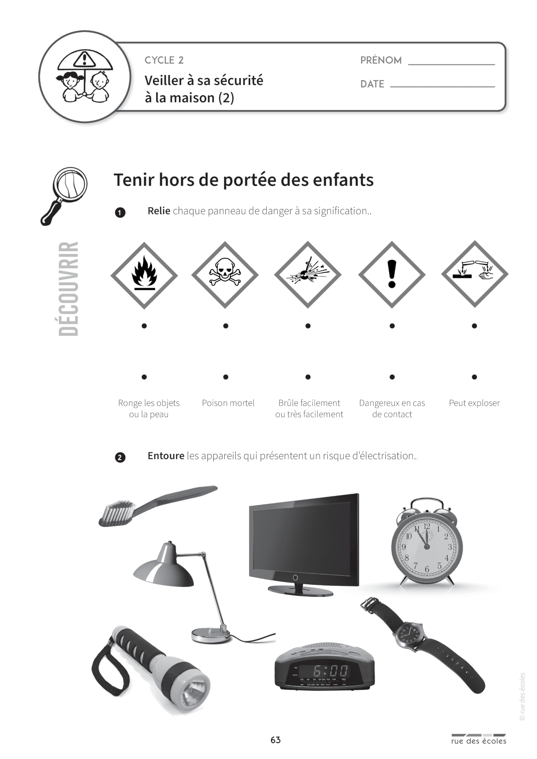 Apprendre à porter secours Cycles 1, 2 et 3: Un matériel pédagogique prêt à l'emploi
