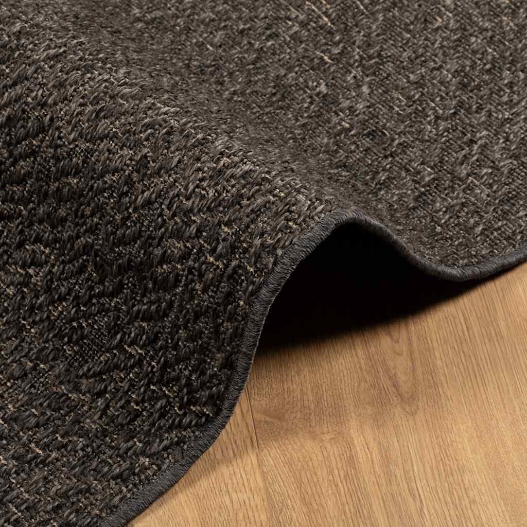 Teppich ZIZUR Anthrazit 160x230cm Jute-Optik Indoor und Outdoor,5.48kg,4010336