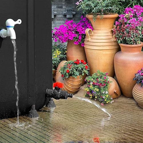 Miniatura 6 de RIOBOW - Barril de recolección de agua de lluvia, sistema de recolección de agua de lluvia, barril de lluvia, barril de agua, tanques de