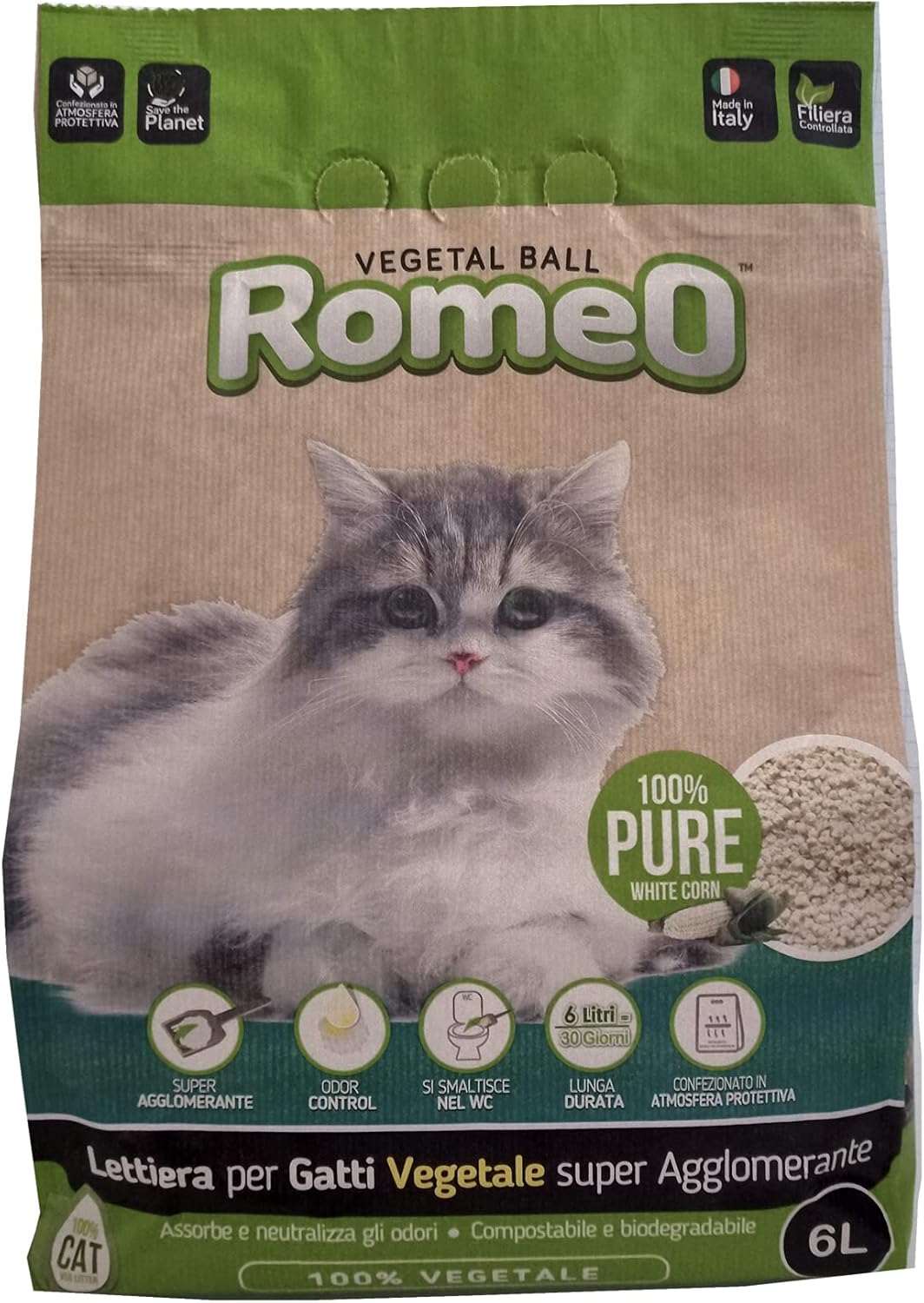 Lettiera Per Gatti Biologica 15kg - 100% Pellet Di Pino, WC Smaltibile - Foto 10