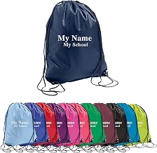 Hoolaroo Personalised Pe Kit Bag Kids Pe Bag For School Personalised Swimming Bag Gym Sac Drawstring Bag Boys Or Girls