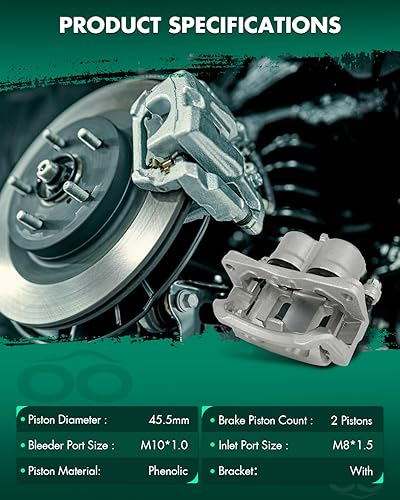 Miniatura 2 de SCITOO Pinza de freno delantera derecha (lado del pasajero) con soporte 18B5027 compatible para Ford Edge 2007-2009