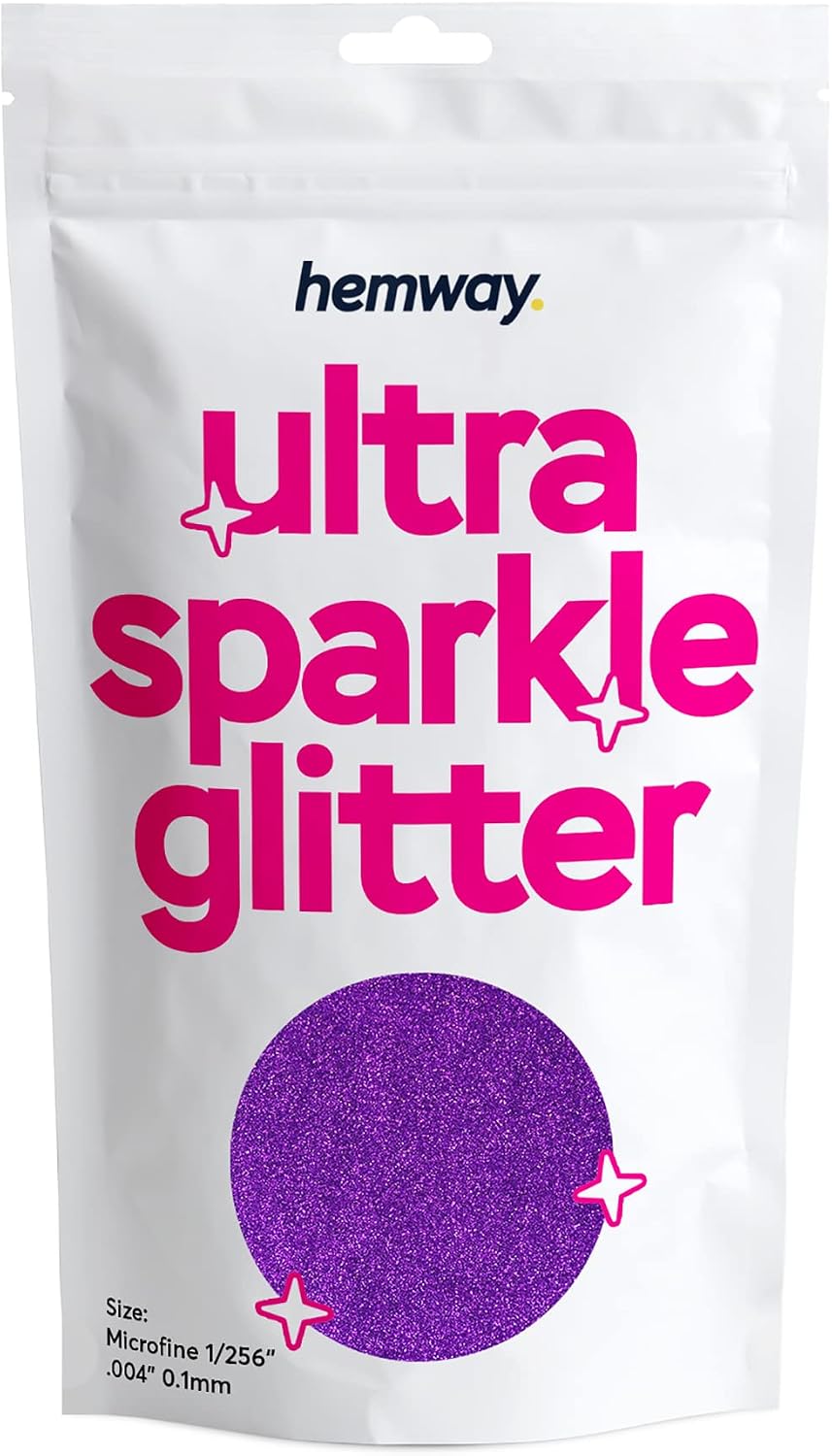 Hemway Ultra Sparkle Glitter Purple 100g Microfine