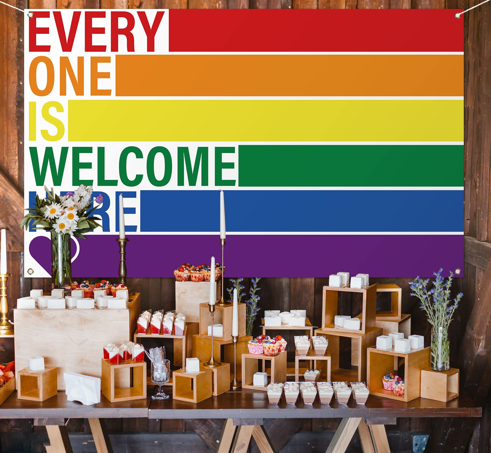 LGBT Pride Day Photo Booth Backdrop Rainbow LGBTQ+ June Celebration Party Decor Photography Background Wall Decoration (3.6×5.9ft)