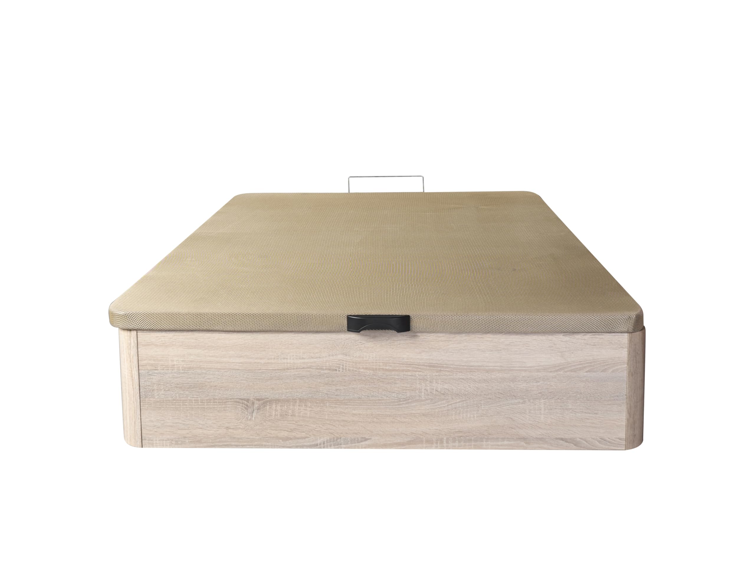 S & S SALDOS Y STOCKS Canapé Abatible Madera Gran Capacidad, Tapa Tapizada y Reforzada 3D - Cajón Grosor 22mm - Cambria 105X190cm Atenas