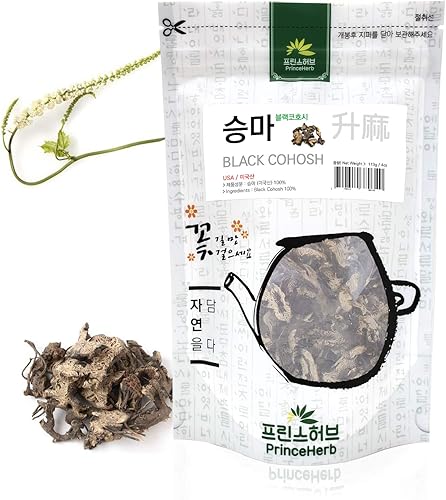 Hierba medicinal Cohosh negroActaea Racemosa - Hierbas secas a granel 4 oz (113 g)