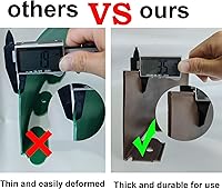 Vista 3 de Kit de bordes de paisaje, bordes de jardín de plástico de 20 pies con 25 estacas, bordes de césped de 4.5 pulgadas de alto para patio, césped, borde