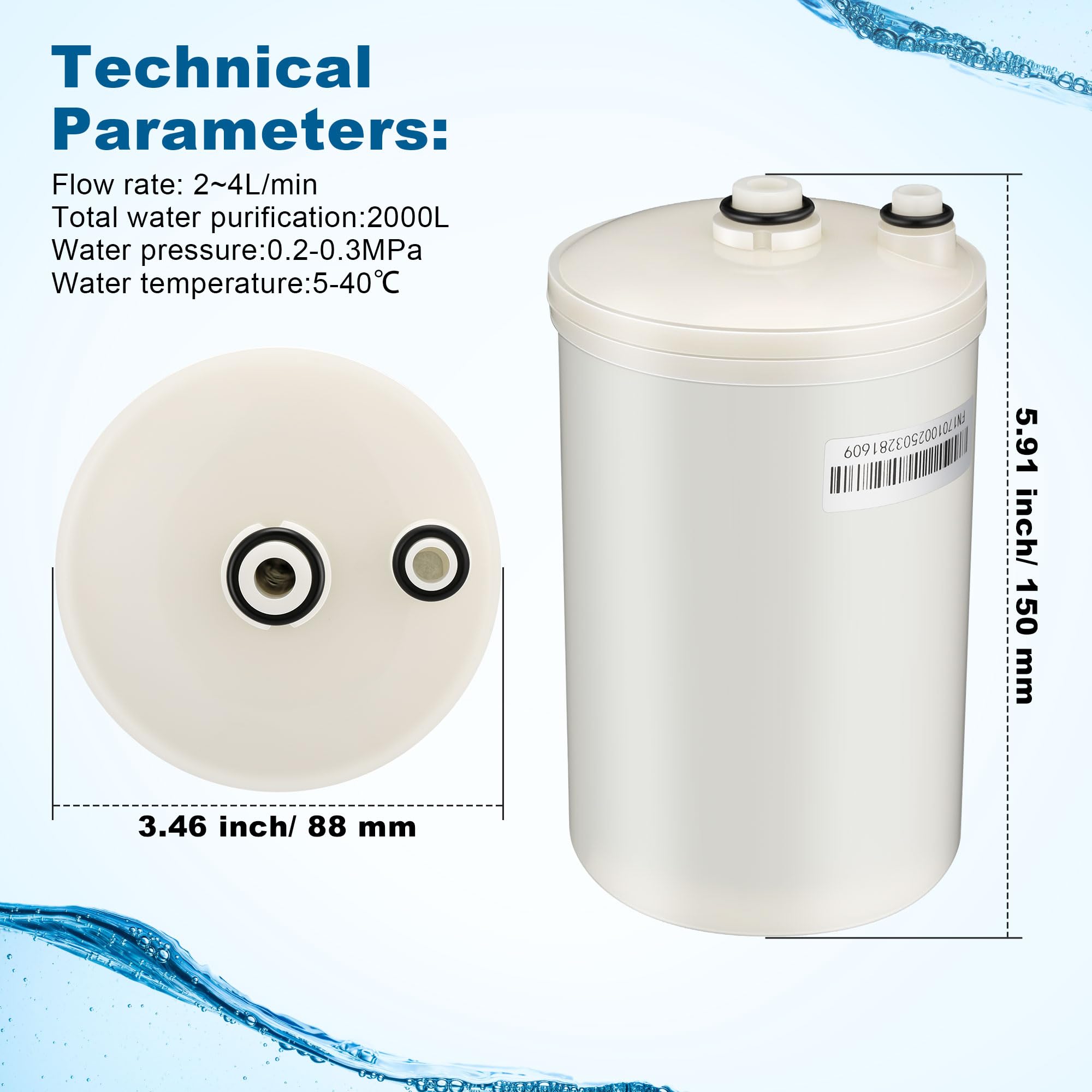 Amazon.com: Qualirey Filter Replacement Compatible with HG-N Type