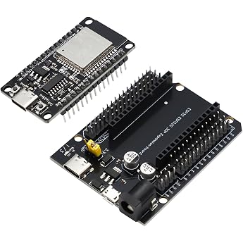 For ESP-32S USB C CH340 Development Board + ESP 30-Pin DEVKIT V1 Power Supply Board Dual-Core WiFi + Bluetooth 2.4GHz for Arduino