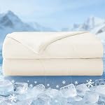 Exclusivo Mezcla Cooling Comforter King Size Navy, Lightweight Summer Blanket for Hot Sleepers, Soft Breathable Cool Bedding Duvet for Night Sweats, 104"x90" | Lightweight Soft Breathable Summer Cooling Blanket, Double-Sided Cooling Fabric, Designed 