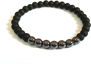 Black matty stone bracelet and hematite stone of Elegance.O.K.M , 2724527086672
