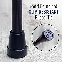 Vista 4 de DMI - Bastón plegable ajustable con mango ergonómico, ligero, resistente y soporta hasta 250 libras, ideal para viajes, bastón para caminar, bronce