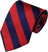 NYFASHION101 Men's 3.5" Regular College Stripe Woven Tie