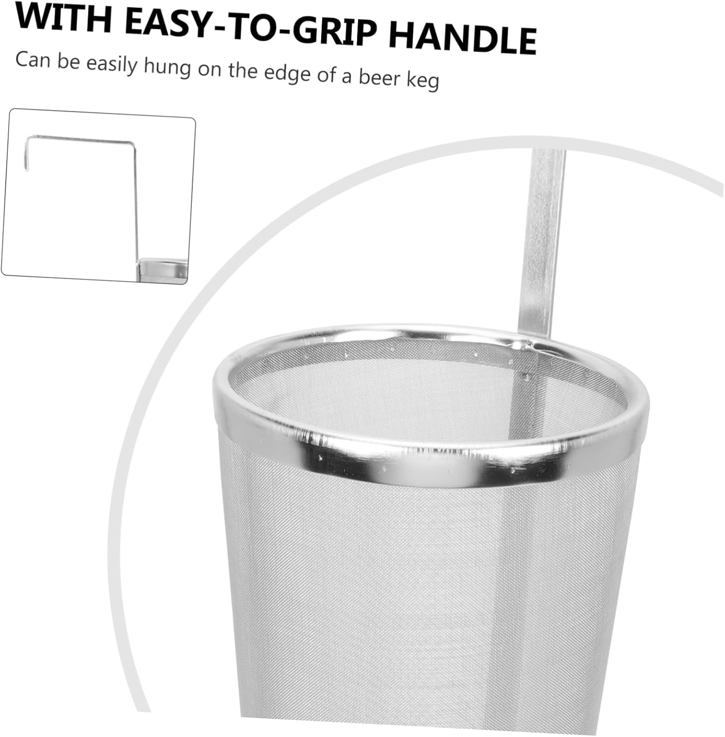 Mikinona Multipurpose Stainless Steel Hop Filter Strainer for Beer Brewing Easy to Clean Portable Lightweight Design for Homebrewing