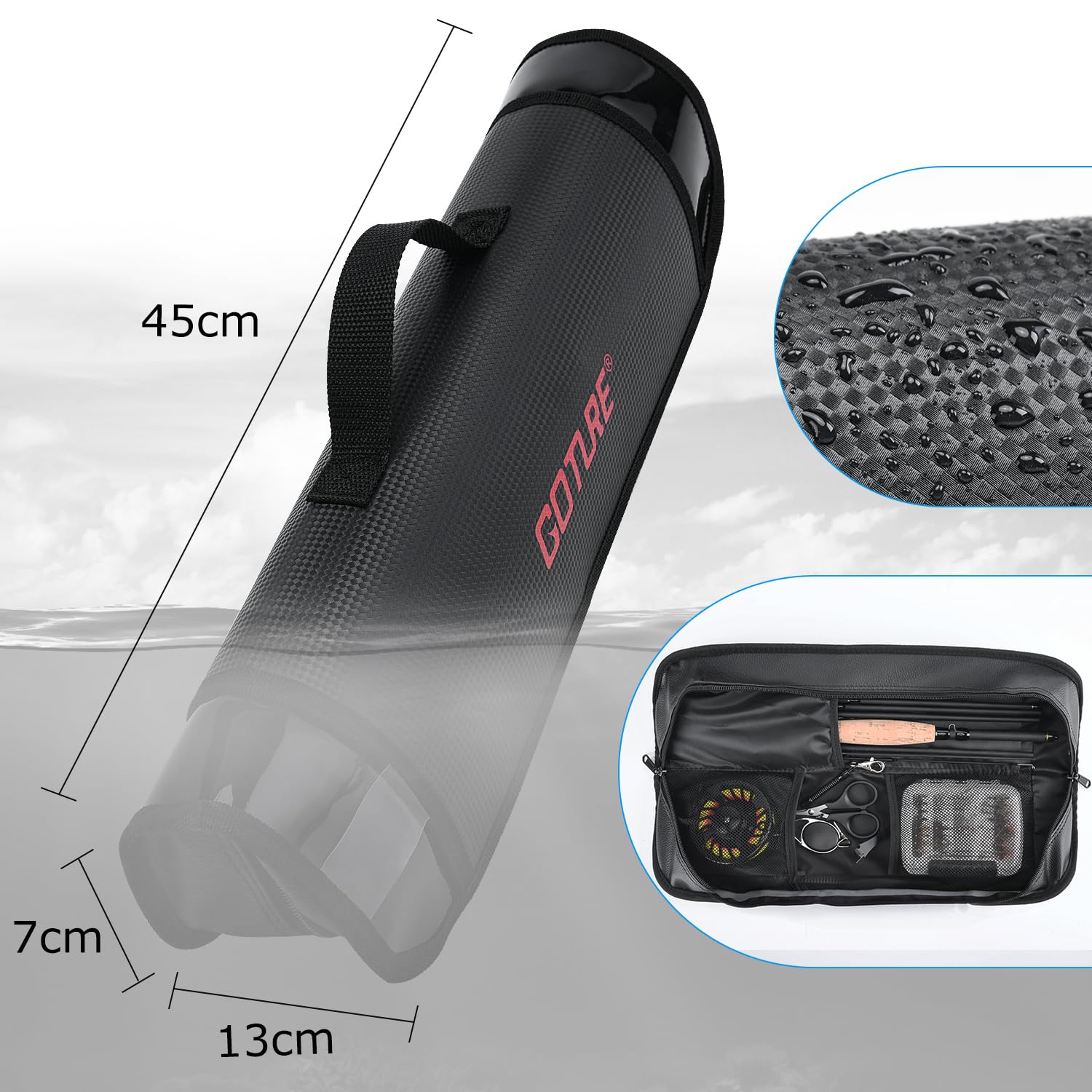 Amazon | Goture(ゴチュール) フライロッド カーボンロッド 釣り具 