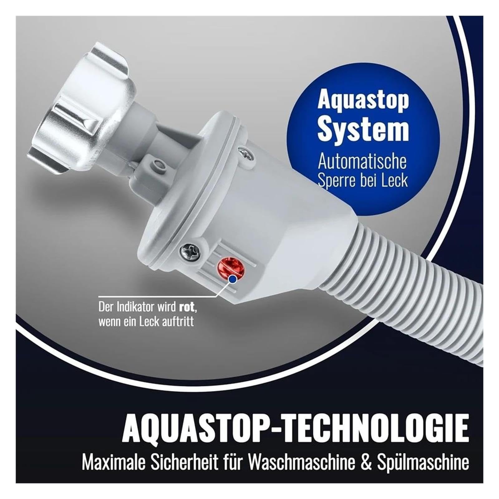 Manguera De Lavadora At28 Aquastop 2,5 M 3/4 Pulgada