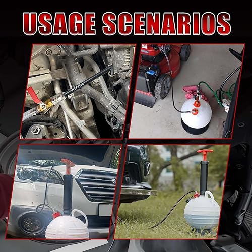 Miniatura 7 de Prokomon Bomba de fluido de transmisión de 6 litros bomba de transferencia de fluido bomba de aceite manual herramienta de sistema de llenado de