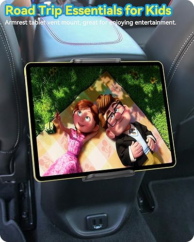 Miniatura 3 de Soporte para iPad Car Vent Tablet Holder Gancho de metal mejorado para 5-11 pulgadas Samsung Galaxy Tablets iPad Pro Air Mini iPhone teléfono celular