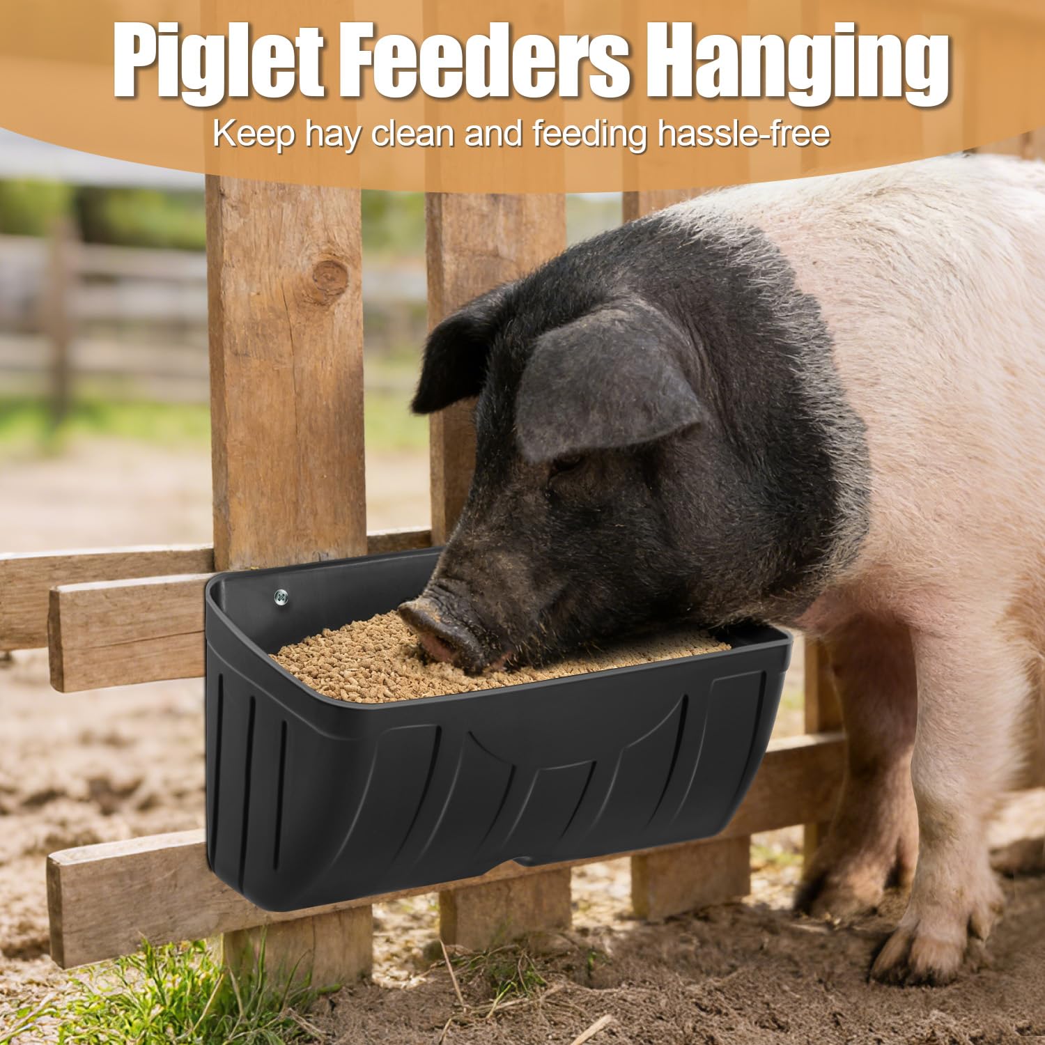 Comedero de pollo, comederos colgantes para cabras, comedero colgante para aves de corral para ovejas, patos y perros, comedero de cerca, contenedor de alimentación de ganado, accesorios de gallinero