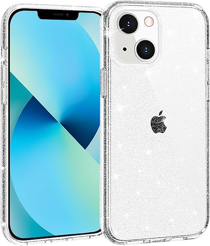 Vista 294 de TENOC Funda para teléfono compatible con iPhone 13 Pro Max, funda transparente a prueba de golpes protectora delgada para 6.7 pulgadas