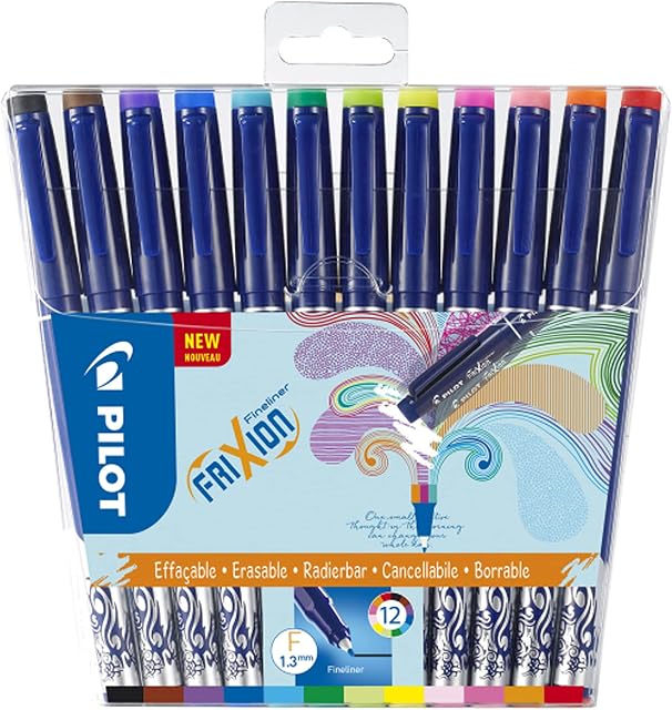 Pilot FriXion Erasable Fineliner Set of 12