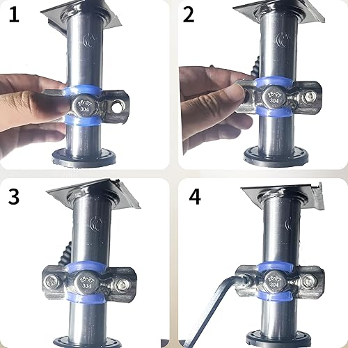 Miniatura 7 de Silla de oficina de 3 piezas, kit de reparación de acero inoxidable 304 para evitar que tu silla de oficina se hunda, kit de ahorro de silla de