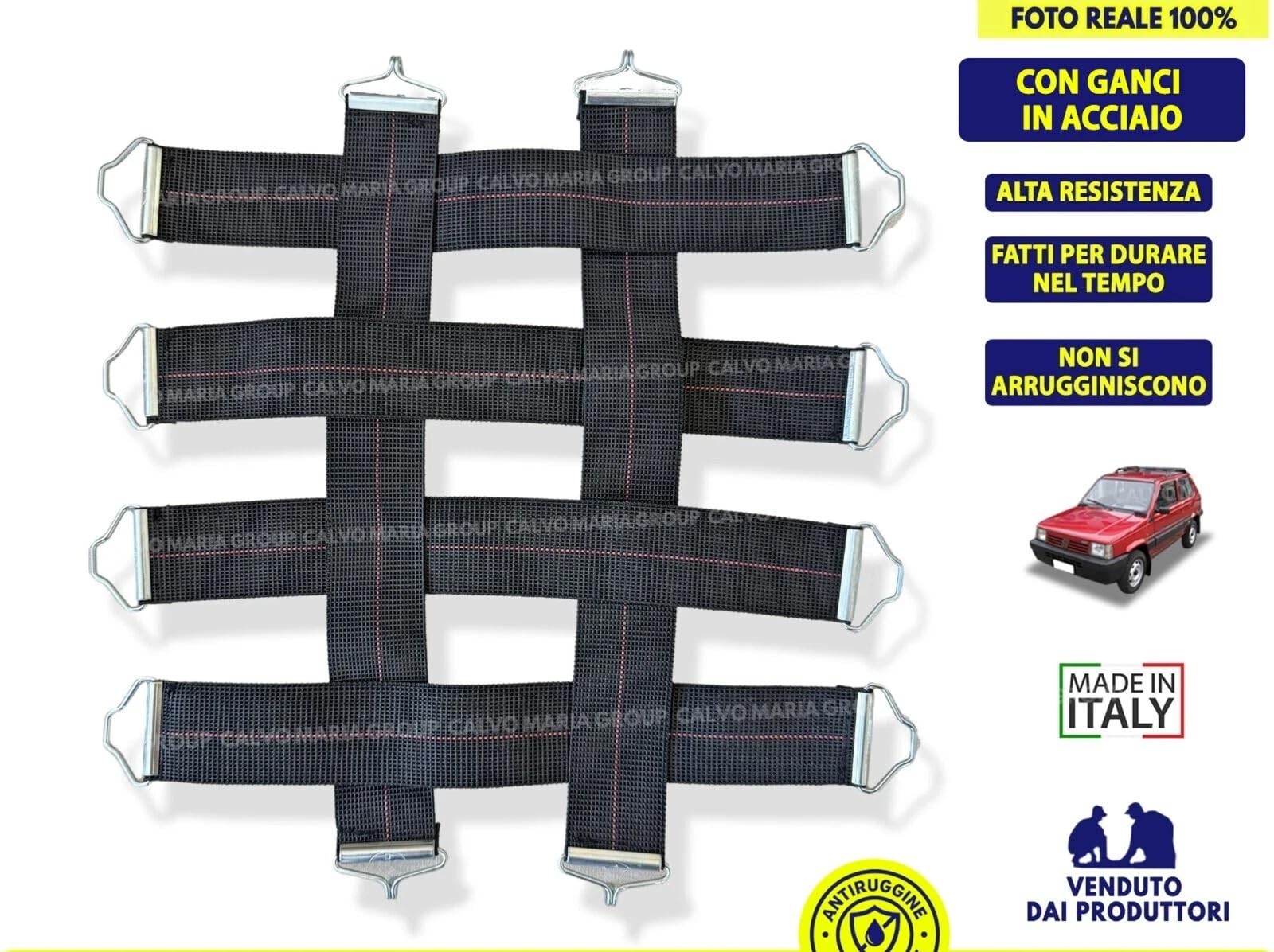 Fasce Elastiche sedili compatibili per Fiat Panda 141 - Cinghie per Imbottiture