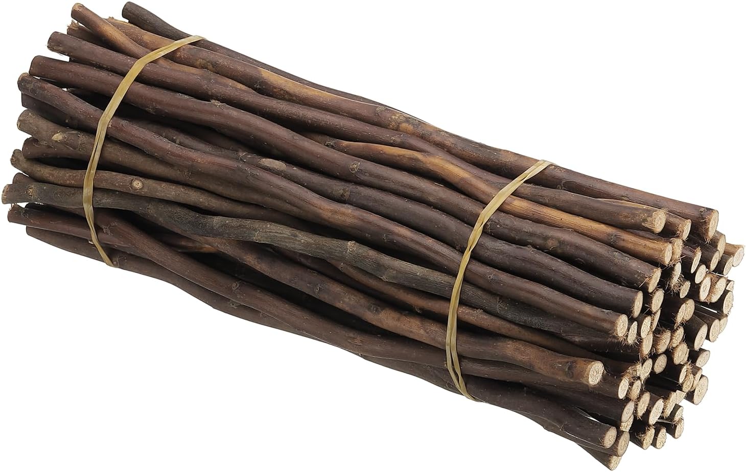 PATIKIL 60 Pcs / 30cm Wood Log Sticks, 0.2-0.5inch in Diameter Natural Driftwood for Crafts Wooden Craft Sticks for DIY Crafting Photo Props Driftwood Decor, White
