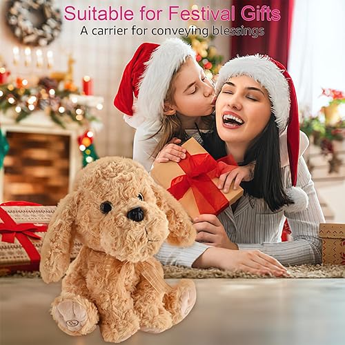 Miniatura 7 de Juguete interactivo de peluche que canto  Animales de peluche para perros que graba y repite lo que dices, 8 canciones, movimientos de cabeza y