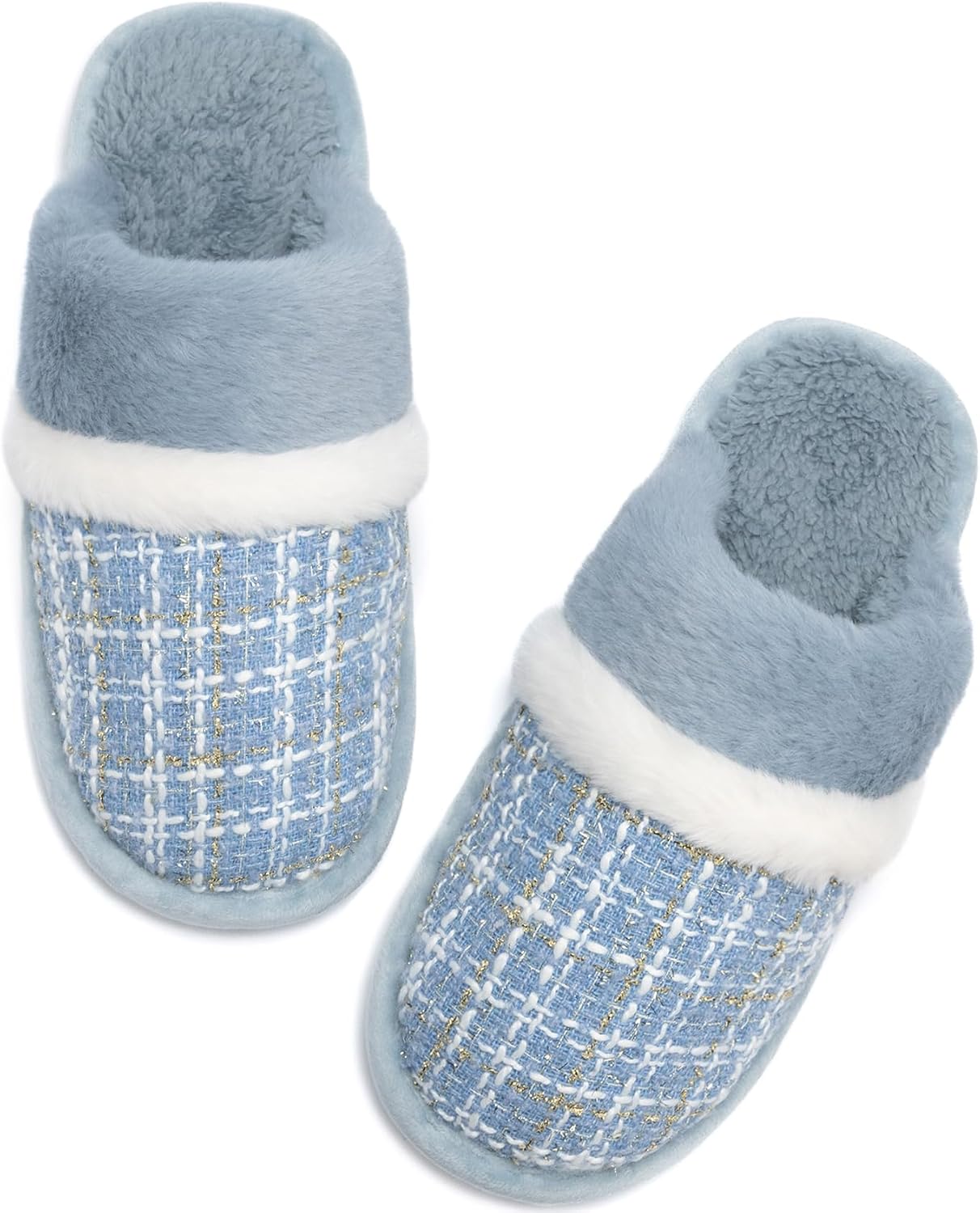 MAXTOP House Slippers for Women Fuzzy Memory Foam Cute Comfy Fluffy Slippers Slip on Anti-Skid Gifts for Women Mom Indoor and Outdoor