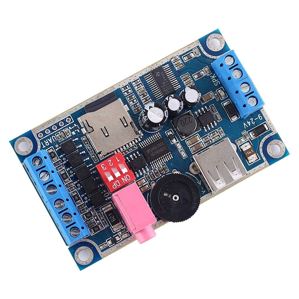 Modulo Audio WAV MP3 Music Voice Player Scheda Programmabile 10W DC 12V-24V Supporto TF Card U-Disk