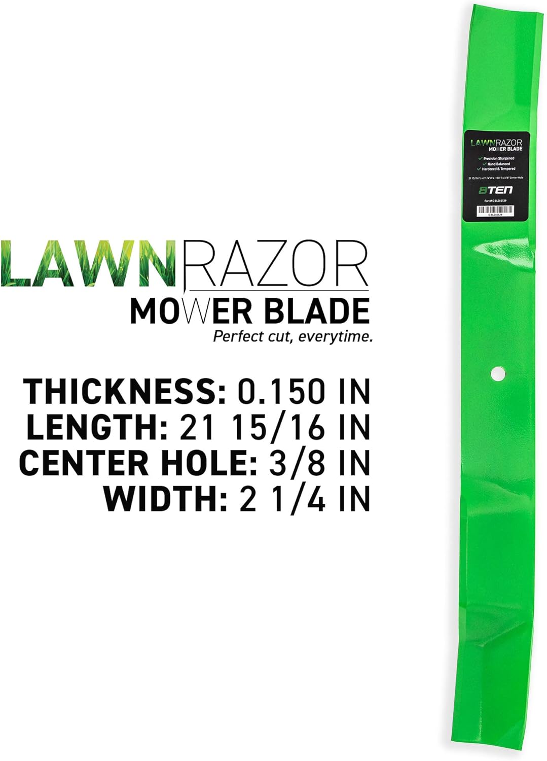 8TEN LawnRAZOR Mower Blade for Murray Walk Behinds 22 inch Decks 71849E701 1101120E701MA 4714993MA MU671849 (Mulching)