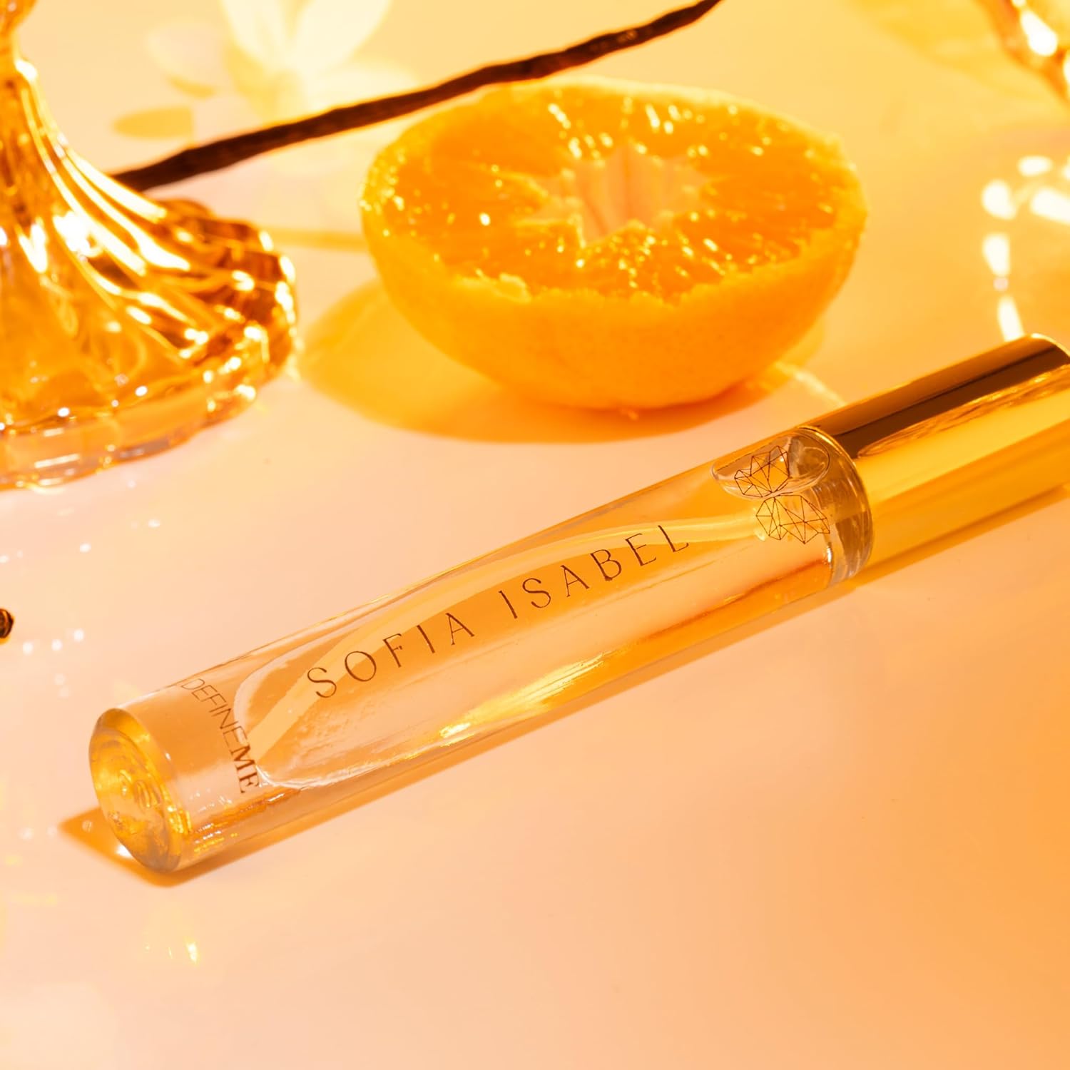 DefineMe Sofia Isabel Perfume, Travel Size, 0.3 fl oz, Gourmand, Fruity and Sweet Fragrance with Mandarin, Tangerine, Vanilla & Jasmine Notes, Perfumes for Women