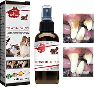 Spray dental para cães,Spray dental fresco para cães e gatos | 30ml Pet Dental Care Solution Pet Spray para eliminar o mau hálito de cães e gatos, clarear os dentes Ainichi
