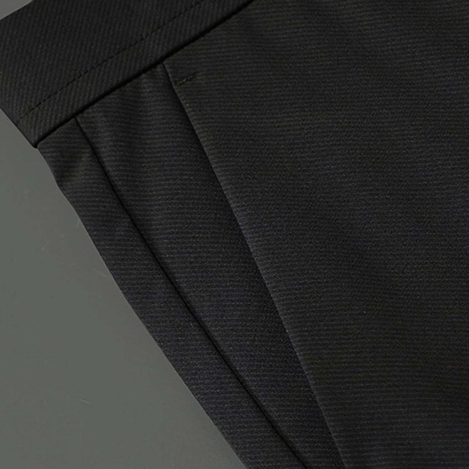 Men's Comfortable Stretch Straight Suit Pants Slim Fit Skinny Dress Pants Texture Weave Classic Dress Pant