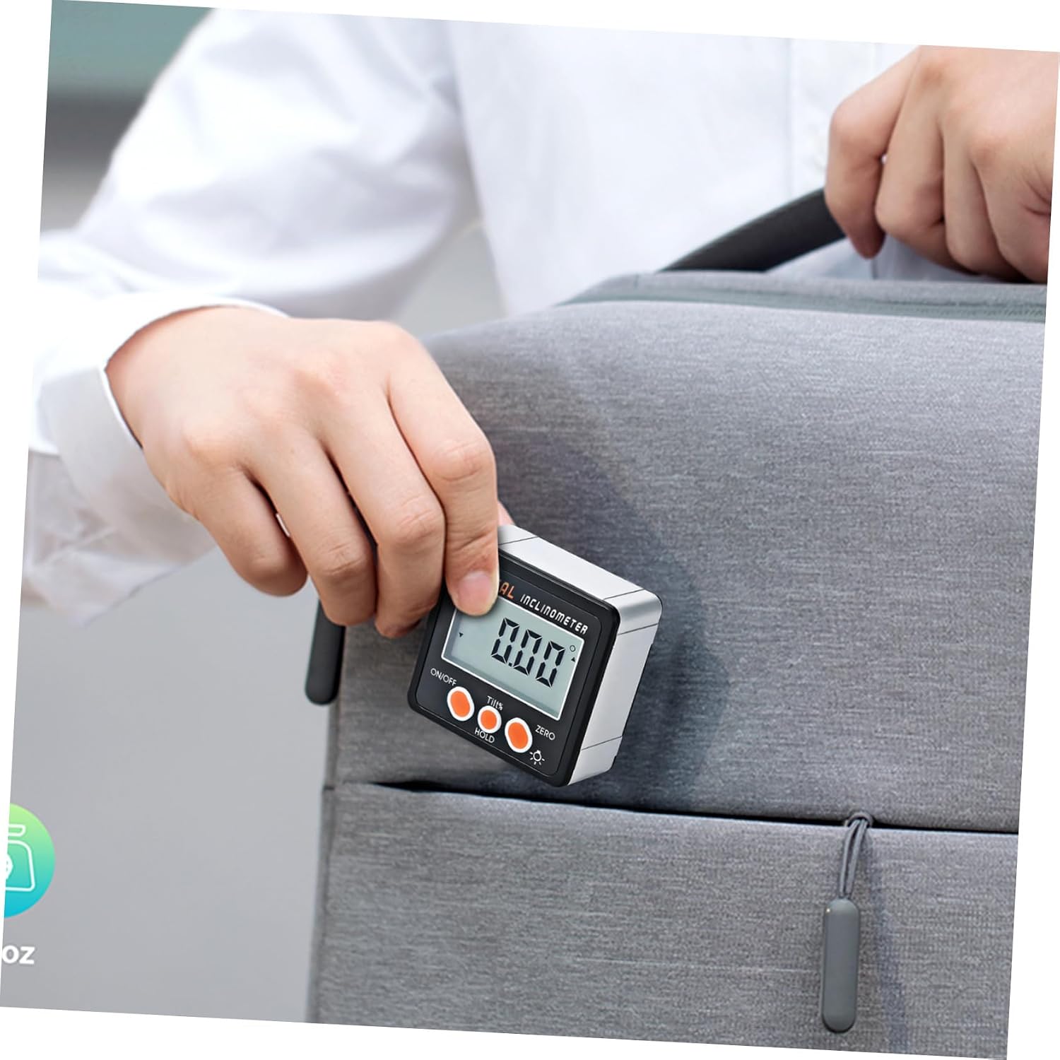 Digital Angle Gauge with Magnetic Base Inclinometer for Woodworking Construction High Precision Electronic Angle with Aluminum Frame Portable and Lightweight