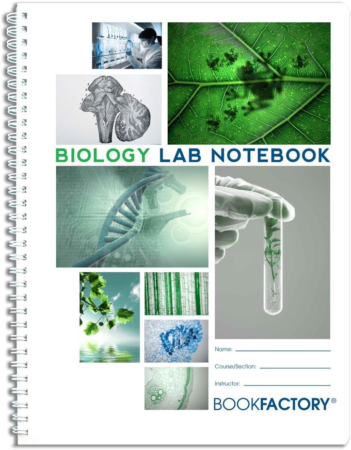 BookFactory Biology Lab Notebook, No Duplicate Pages 75