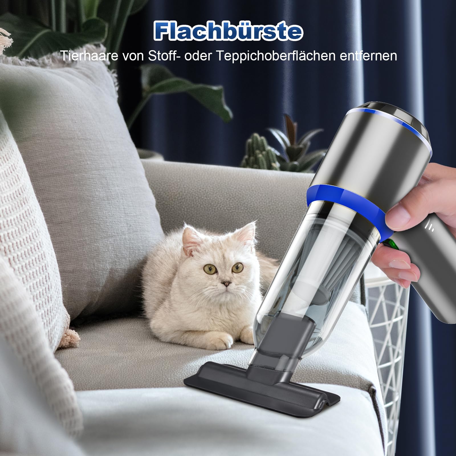 Aspirapolvere Senza Fili Potente, 18000PA Aspirapolvere Auto, 3 in 1 Aspirabriciole Senza Fili,Aspiratore e Soffiatore con Motore Brushless,3 velocità Aspirapolvere Auto Potente per Casa Ufficio