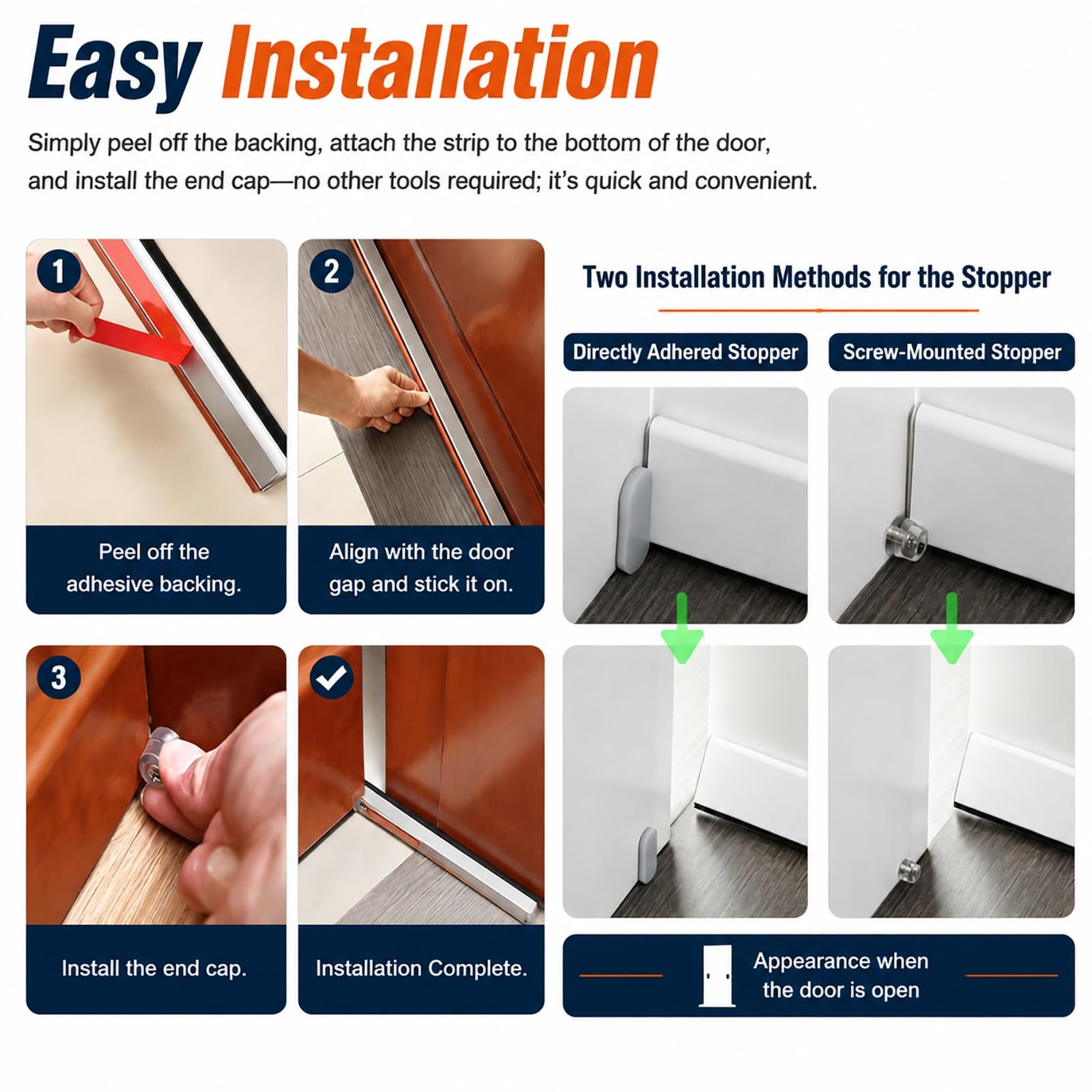 Guarnizione Automatica per Porta Paraspifferi per Porta – Blocca Rumore, Aria E Freddo | Sollevamento Automatico, Funzionamento Fluido Ed Efficienza Energetica(Wood,80 cm (31.5 in))