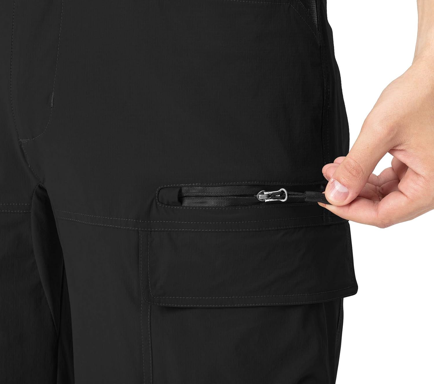 Rdruko Men's Hiking Shorts 9" Quick Dry Lightweight Water Resistant Work Outdoor Shorts with 5 Pockets - Image 7