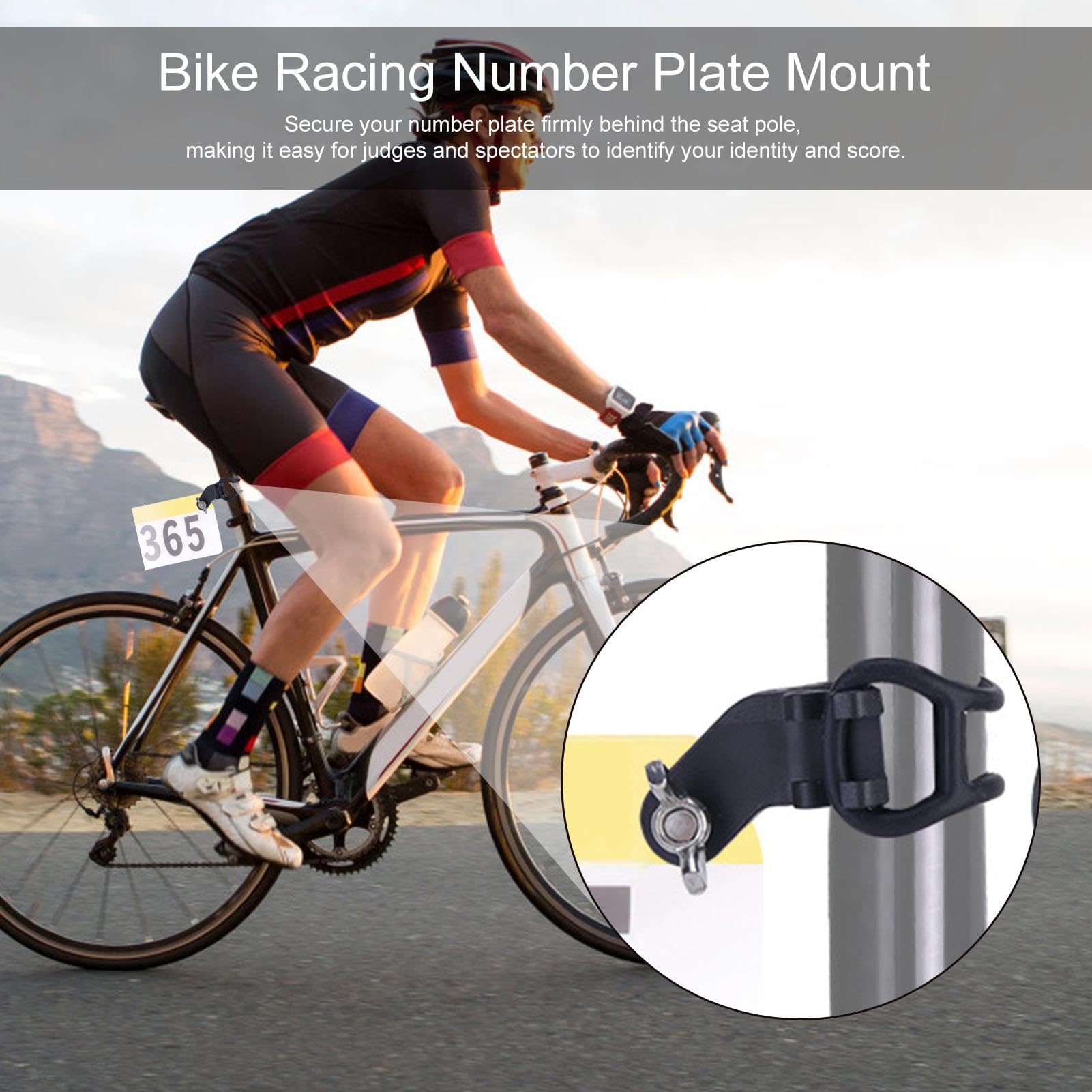 Support De Plaque D'Immatriculation De Vélo De Course ROCKBROS En Alliage De Titane 4g Pour VTT Et Vélo De Route / Support / Plaque De Fixation