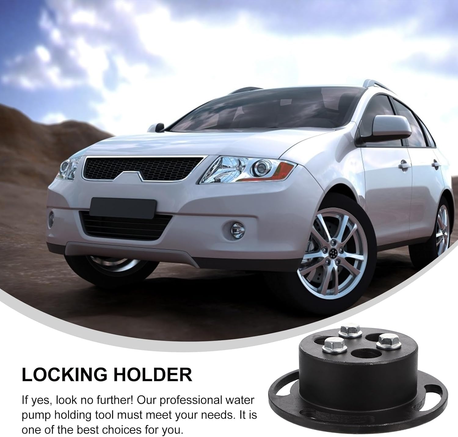 Universal Water Pump Chain Drive Holding Locking Holder for Mid-Size Sedans and Engine Timing Tool Automotive Cooling Pump Accessories