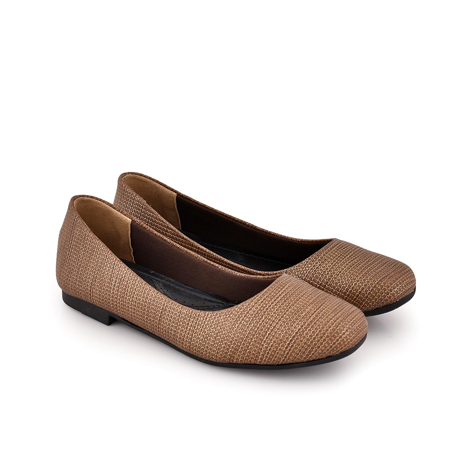 Womens Grey Bellerina Ballet Flat-image-49