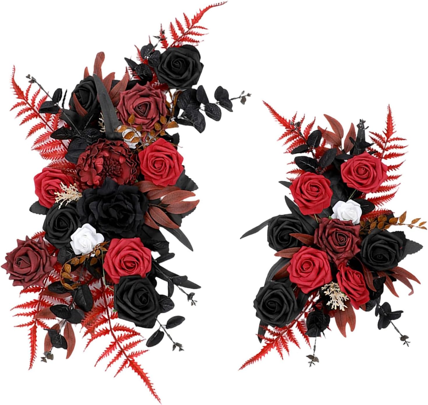 2Pcs Artificial Flower Swag for Wedding Welcome Sign Wedding Reception Backdrops Table Decoration Flower Arrangements Home Decoration Artificial