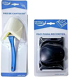 Conjunto Pad para Pintura de Cantos + Pad para Recorte em Pintura Sem Cabo - Trincha/Pincel