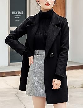 【美品】UN3D. TUCK SHOULDER MIDDLE COAT 36 Amazon.com: tuduoms Women's Double Breasted Trench Coats Mid