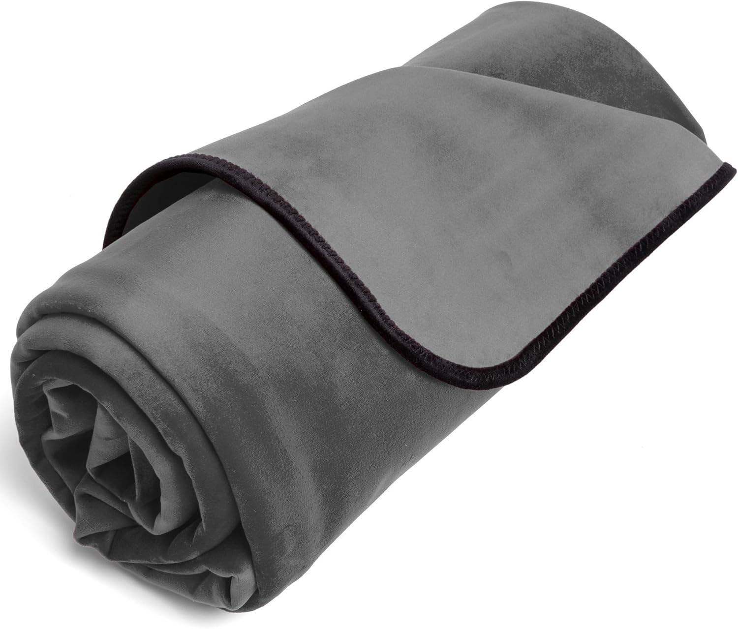 Liberator Fascinator Throw - Moisture-Proof Sensual Blanket, Small Size, Microvelvet Grey